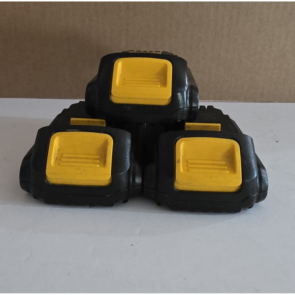 Lot Of 3 Genuine DeWalt DCB207 20V MAX Lithium-Ion Battery 1.3 Ah Tested Works